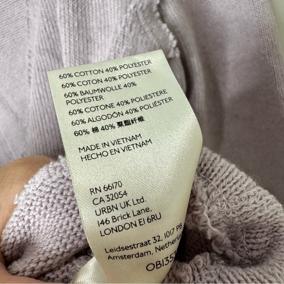 Free People We the Free Like a Boss Mauve Purple Knit Surplice Long Sleeve Top - Picture 9 of 12